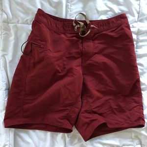 Men’s Patagonia red boardshorts, good condition